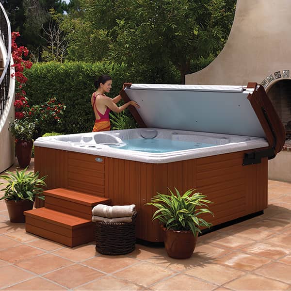 hot tub cover feature