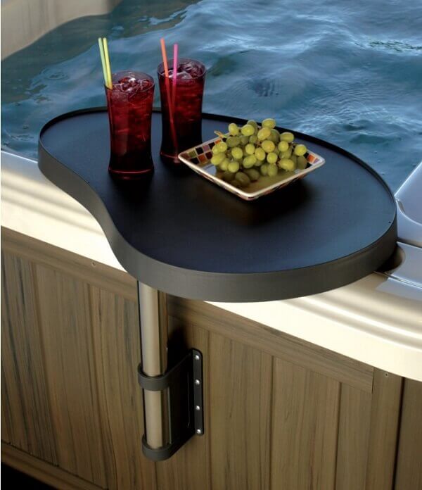 hot tub side table feature