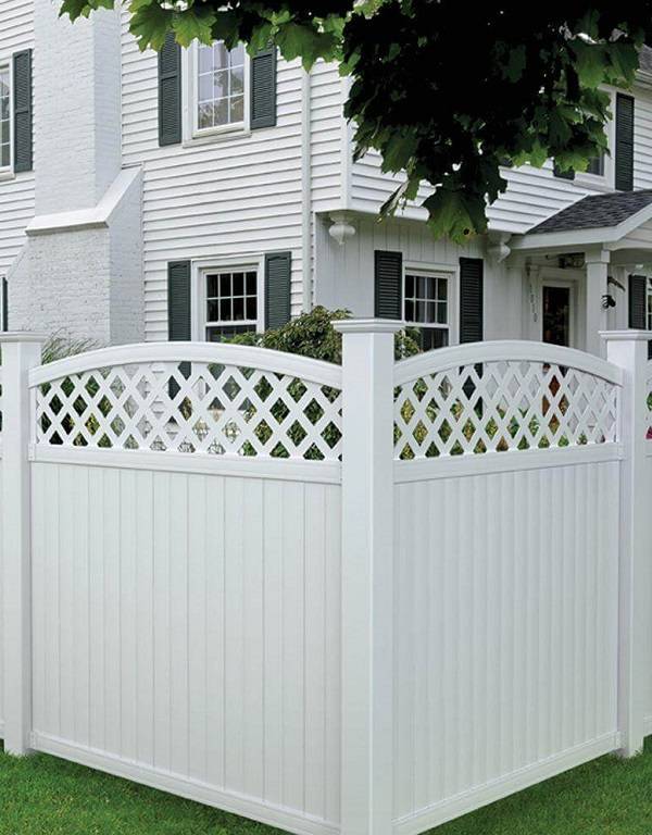 pvc fence feature