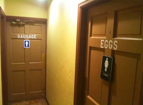 women's bathroom sign
