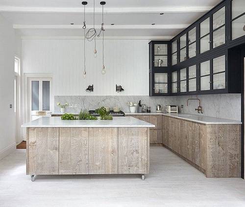 Grey Wash Kitchen Cabinets Designs, Whitewashing Dark Kitchen Cabinets