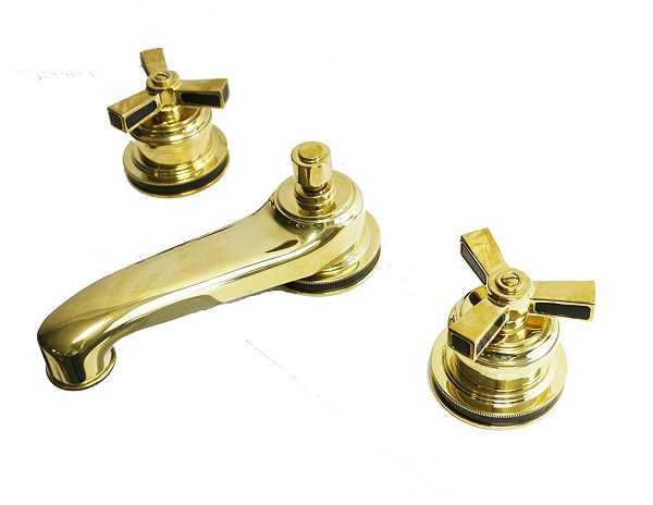 unlacquered brass bathroom faucet