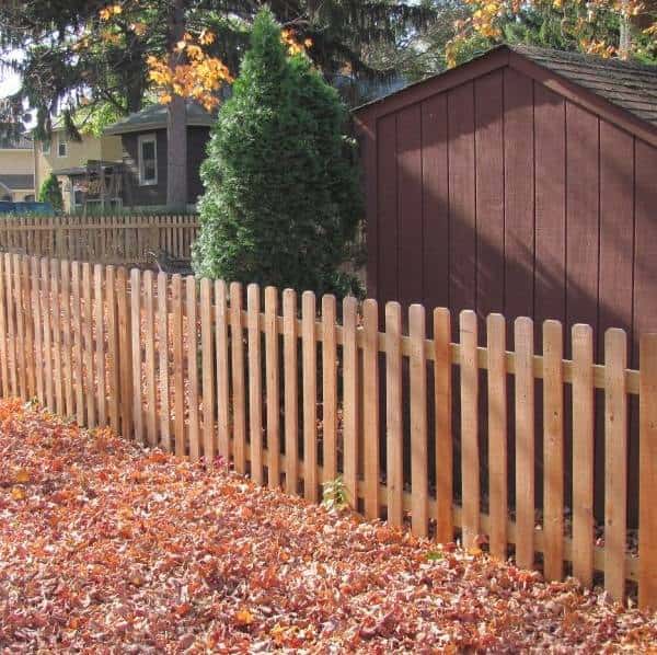redwood fence pickets feature