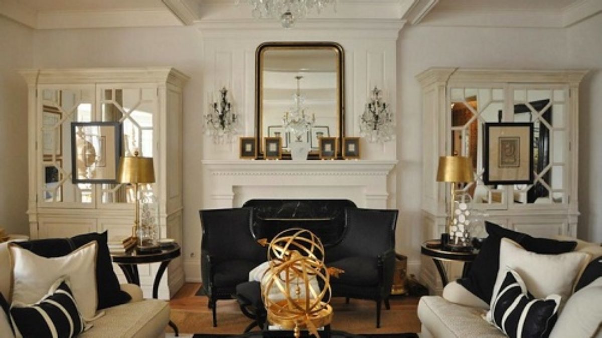Black And Gold Living Room Decor Ideas, White Black And Gold Living Room Ideas