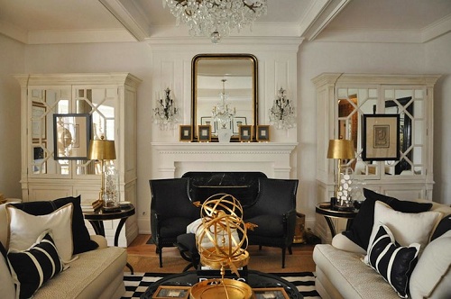 Black And Gold Living Room Decor Featured