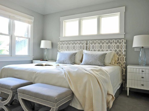10 Calm and Elegant Gray and Beige Bedroom Decorations Ideas