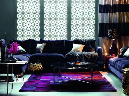 Purple Living Room Rugs Featured
