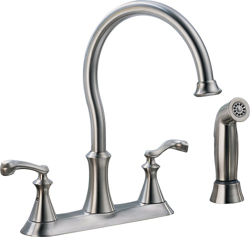 Vessona Two Handle Kitchen Faucets 4 hole