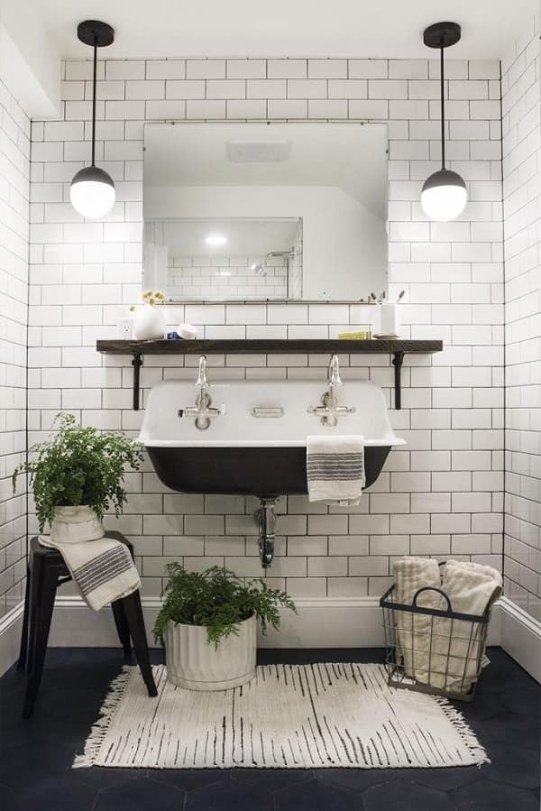 White Bathroom Rugs Under 70, Black And White Bathroom Rug
