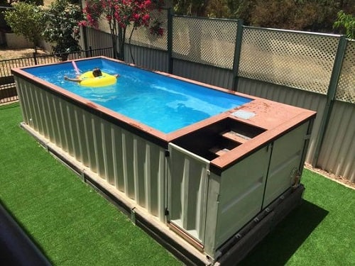 shipping container swimming pool