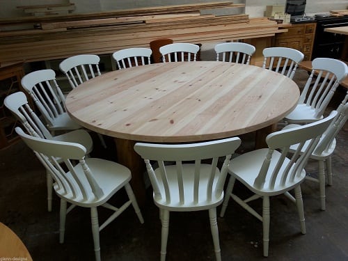 Large Dining Room Table Seats 12, How Big Is A Round Table That Seats 12