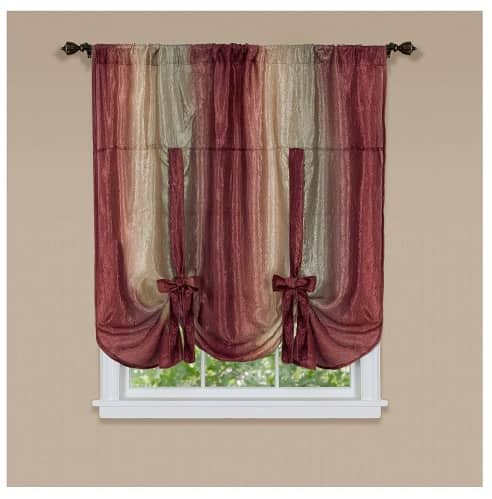 burgundy curtains for living room
