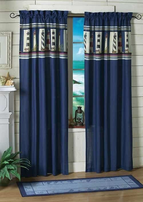 Coastal Kitchen Curtains 0