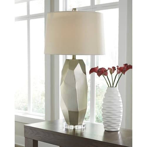 Darda Silver Table Lamp