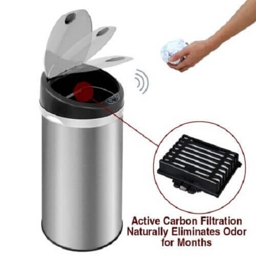 Deodorizer Touchless Trash Can 1