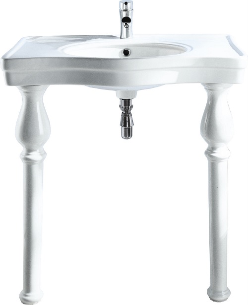 console basin sink with legs 0