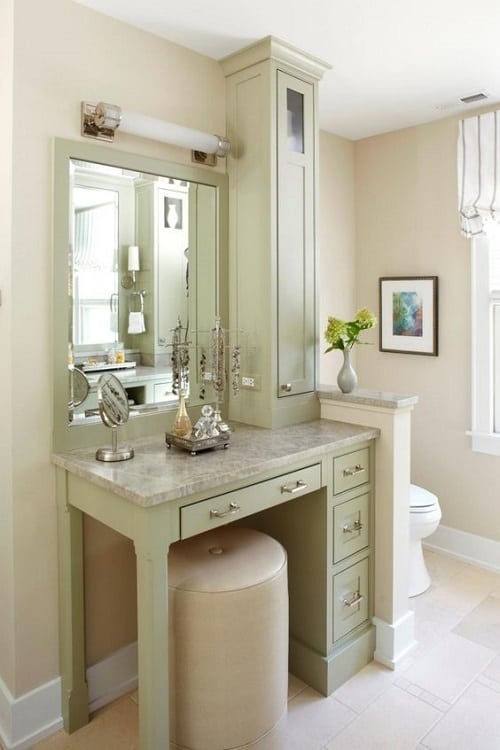 10 Stunning Gorgeous Bathroom Vanity, Makeup Vanity Ideas For Bathrooms