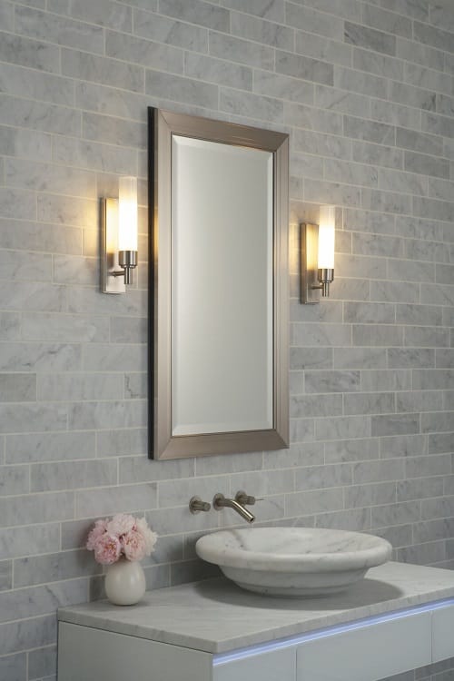 Gold Bathroom Light Fixtures | Lanza Wall Bathroom Sconce Review