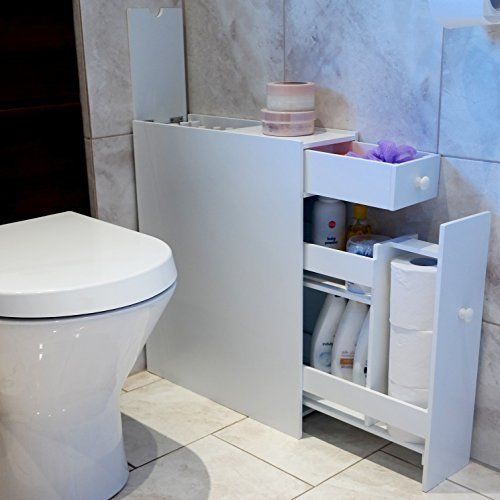 small white cabinet for bathroom