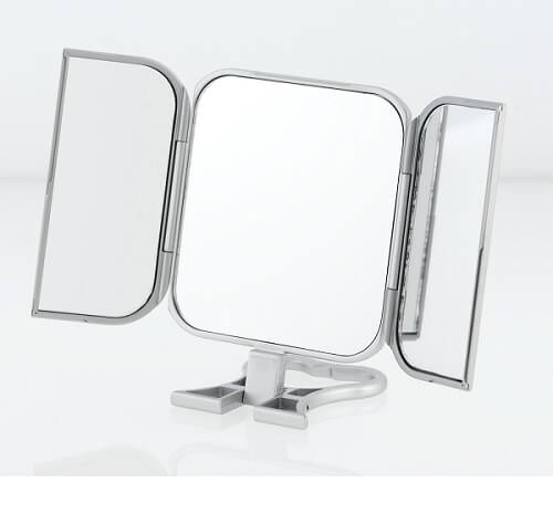 tri-fold bathroom mirror 