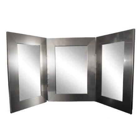 tri-fold bathroom mirror 