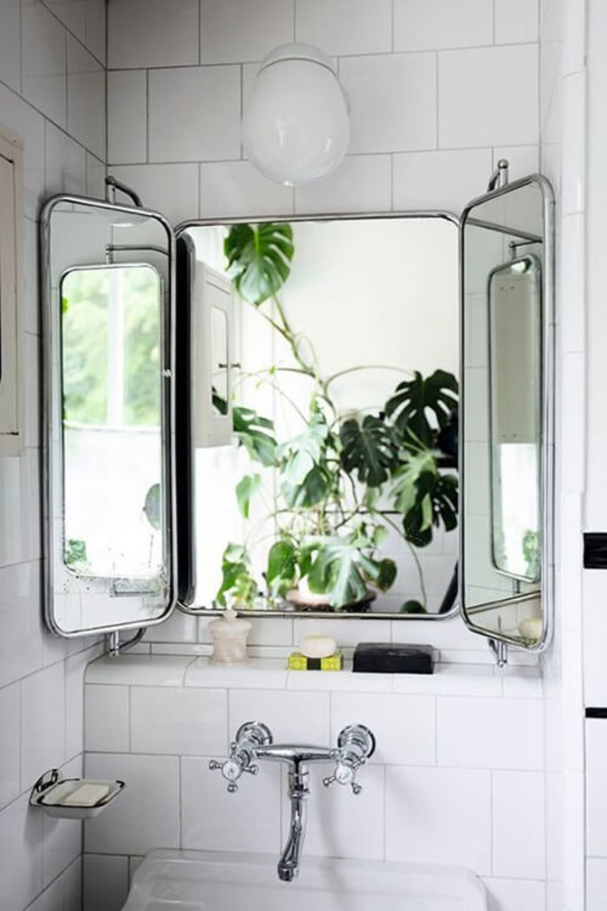 Tri Fold Bathroom Mirror, Three Panel Vanity Mirror