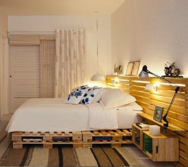 Featured image of post Wooden Pallet Bedroom Ideas : For this project you&#039;ll need one wooden pallet, two large bags of.