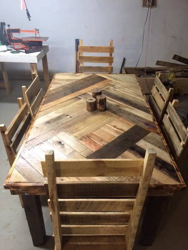 Awesome Diy Wood Pallet Dining Table, Pallet Dining Table Ideas