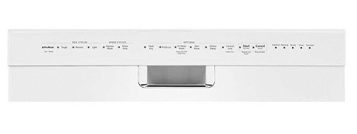 White Front Control Dishwasher 3