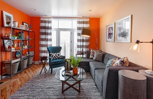 17 Teal And Orange Living Room Ideas, Orange Living Room Decor Ideas