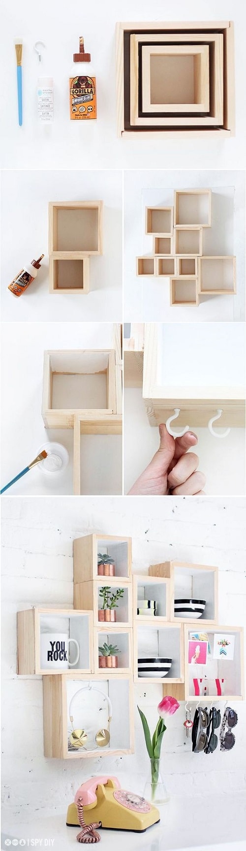 20+ Clever Chic DIY Small Bedroom Storage Hacks That'll ...