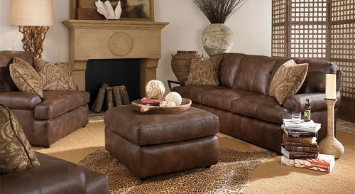 Two Colors Leather Living Room Sets
