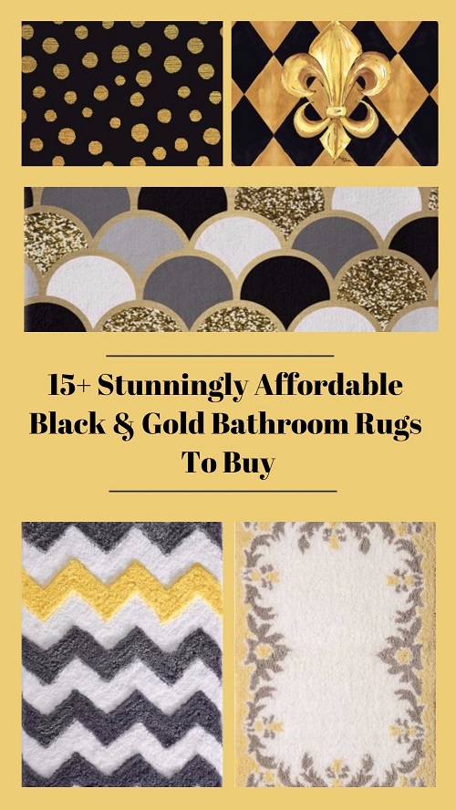 Black And Gold Bathroom Rugs To Buy