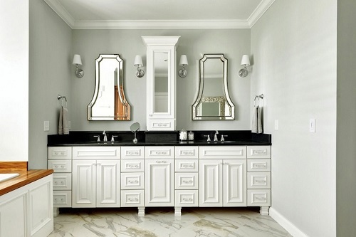 Bathroom Counter Storage Tower Designs, Vanity Countertop Tower Cabinet