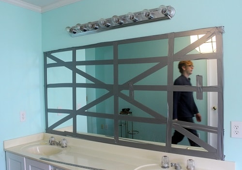 How To Remove Bathroom Mirror With, How To Take Down A Bathroom Mirror With Clips