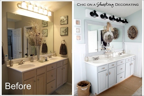20 Smartest Ways Of Painting Bathroom Vanity Before And After - How To Paint A Bathroom Vanity White