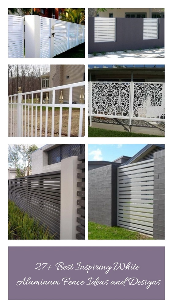 White Aluminum Fence Ideas pinteresr