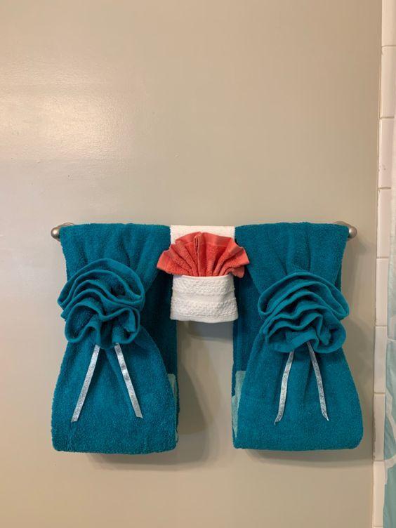 Decorative Towels for Bathroom Ideas 34