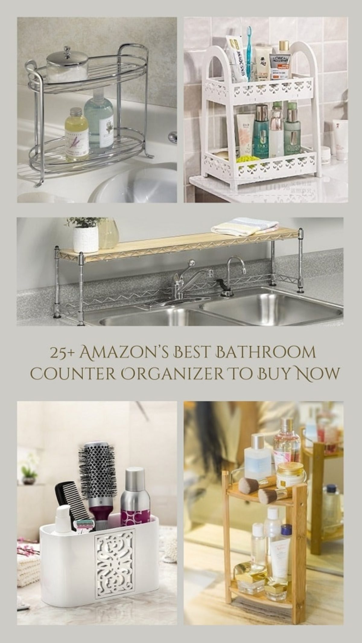 Best Bathroom Counter Organizer, Bathroom Countertop Shelves
