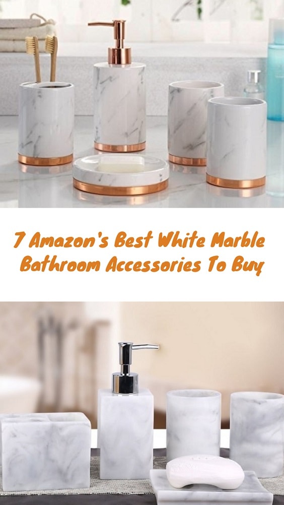 White Marble Bathroom Accessories-min