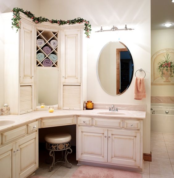 30 Most Outstanding Bathroom Vanity with Makeup Counter Ideas