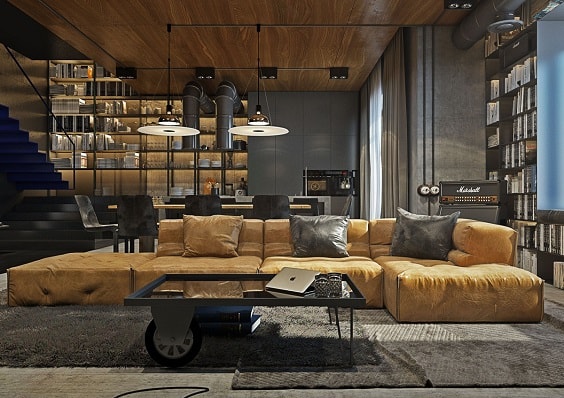 contemporary living room 11-min