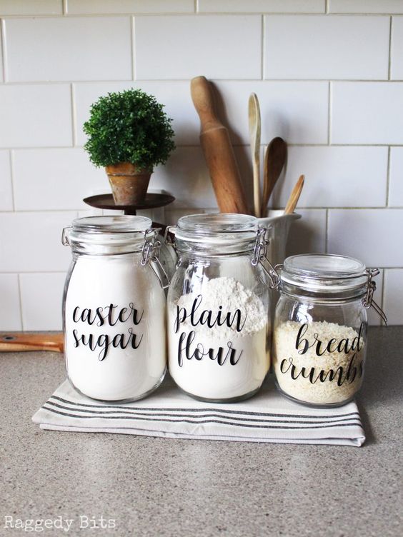 diy kitchen canister 14