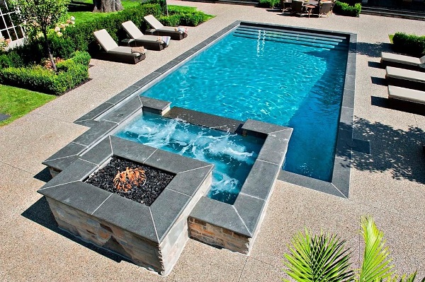 hot tub pool feature