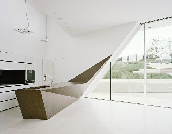 minimalist kitchen island feature