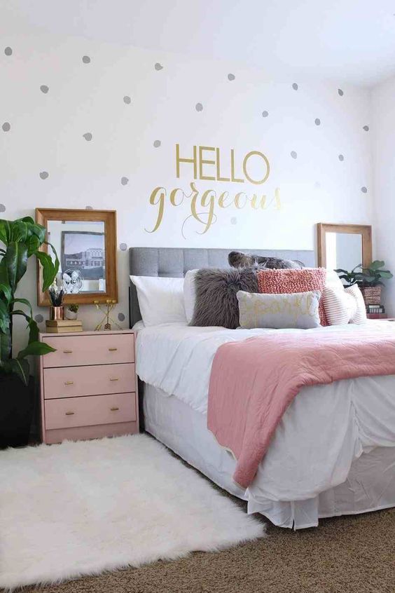 rose gold bedroom ideas 22