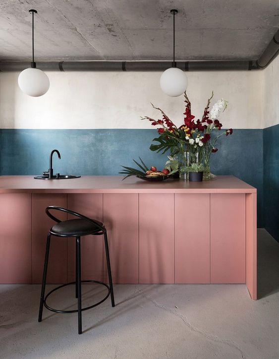 blush pink kitchen 19