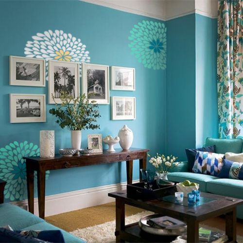 Turquoise Living Room 2