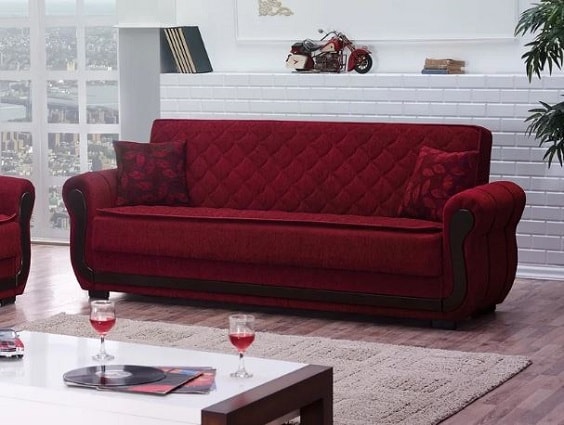 red living room couch 17-min