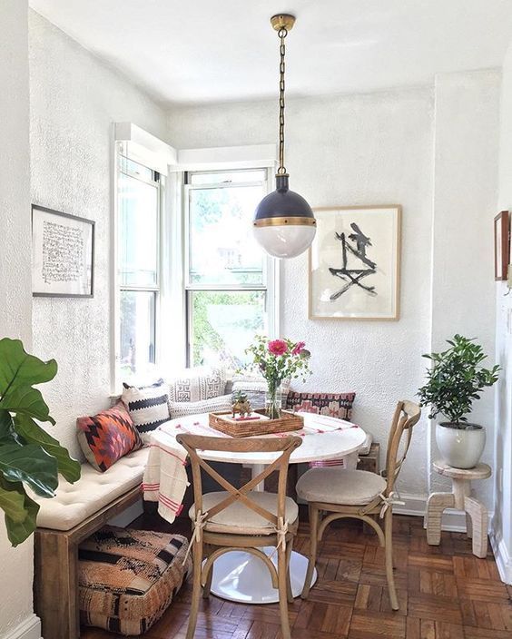 30 Most Admirable Boho Dining Room For, Boho Dining Table
